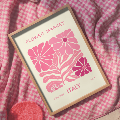 Flower Market Itlay Print