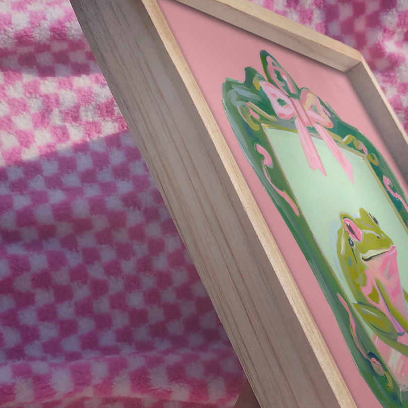 Coquette Frog Portrait Print