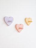 Love Heart Wall Hooks - colorful pinteresty decor