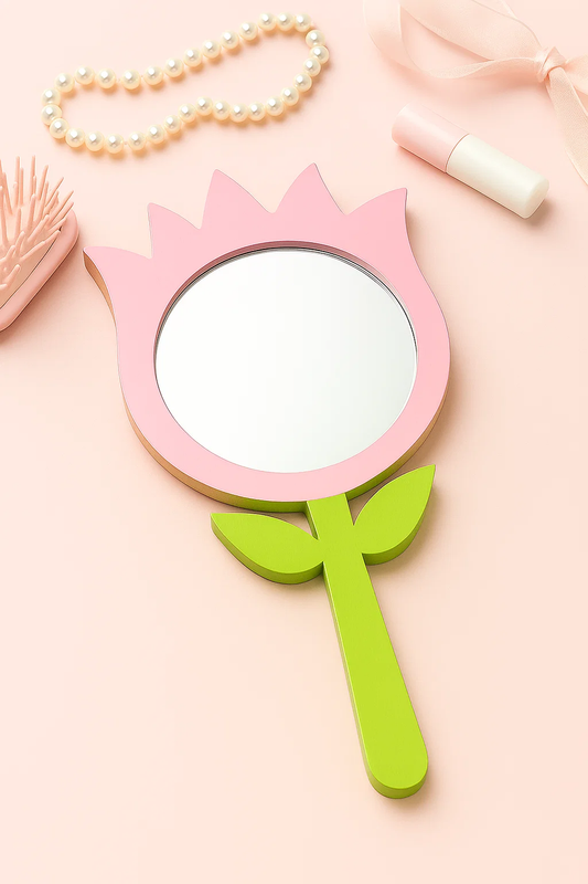 Tulip hand mirror