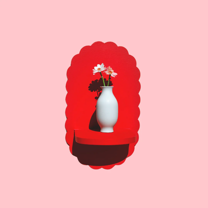 Oval petal Shelf