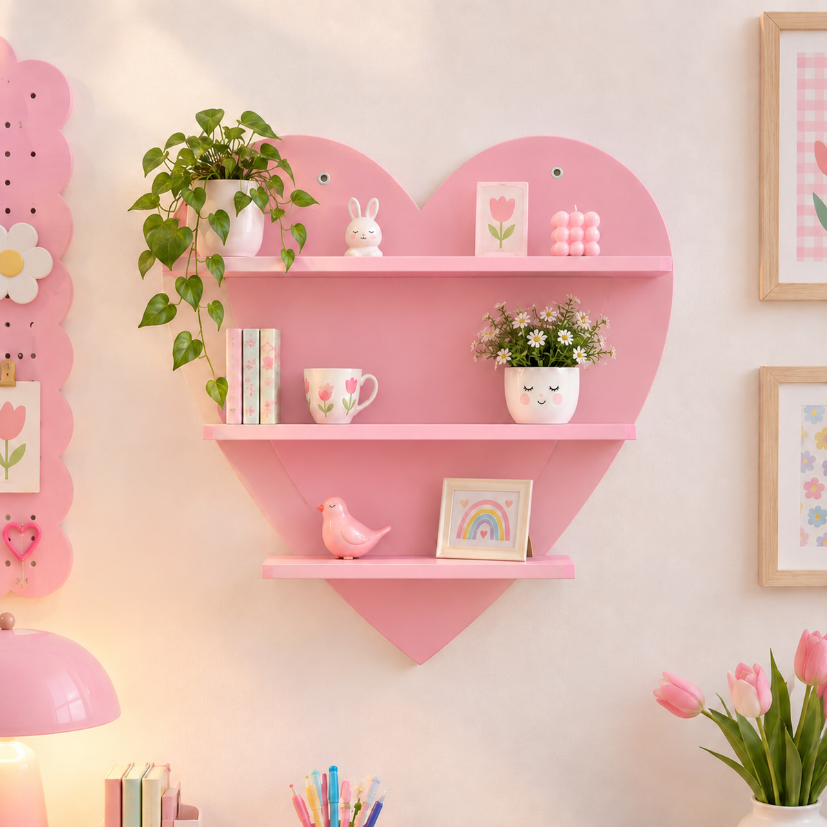 Big Heart Wall Shelf