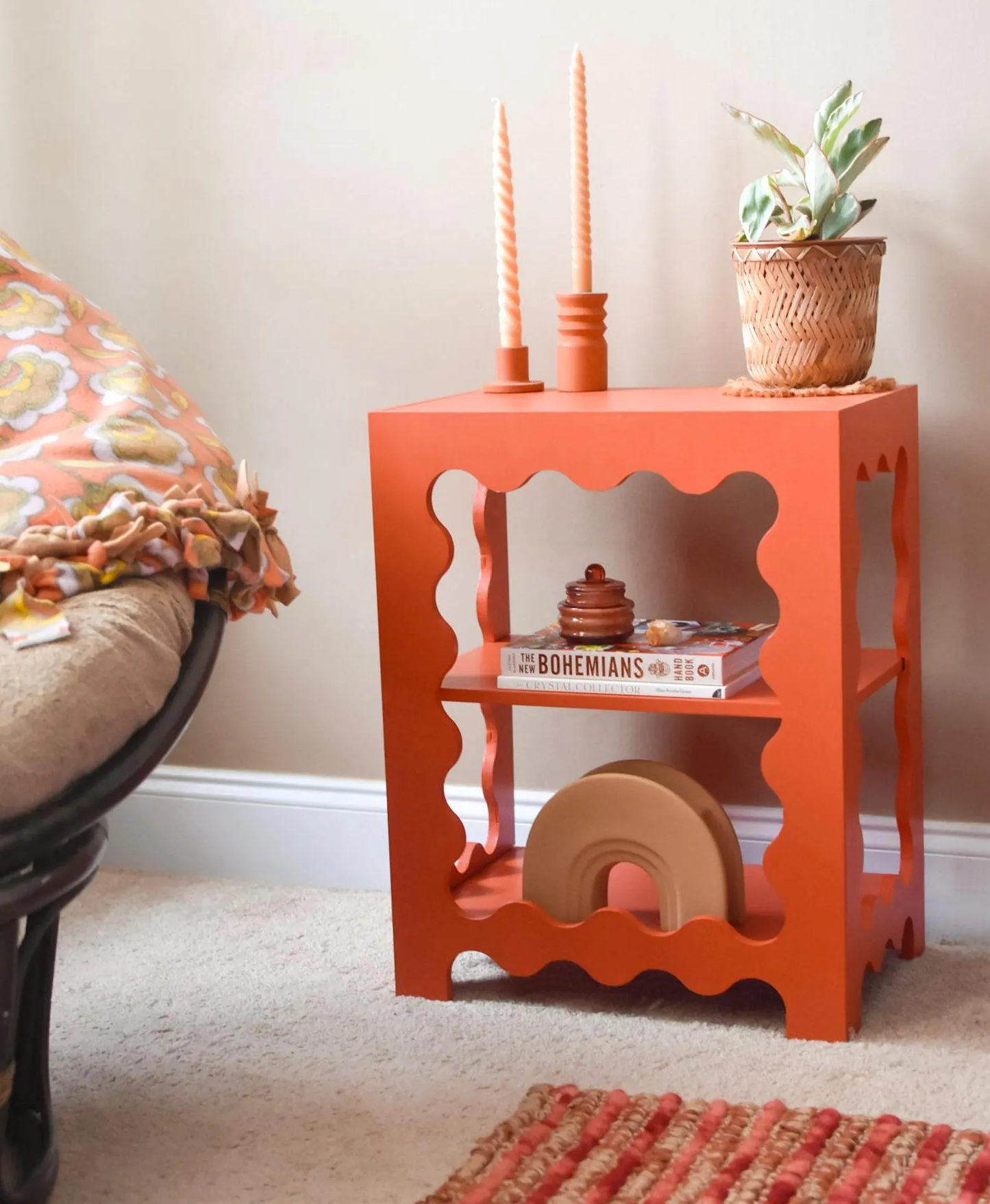 Wavy Maximalist Side Table