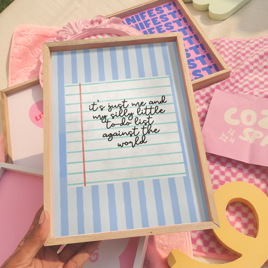 Silly to-do list Wall Frame
