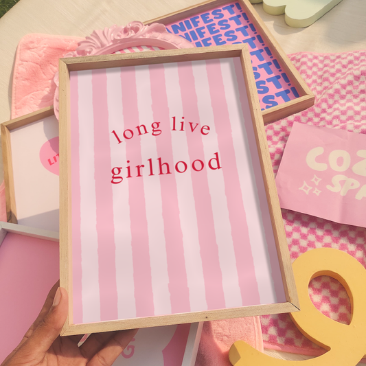 Long Live Girlhood wall print