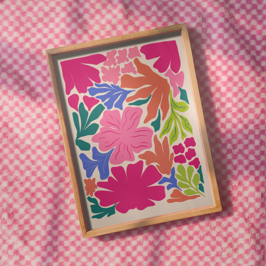 Maximalist Flower abtract Print