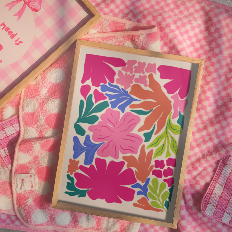 Maximalist Flower abtract Print