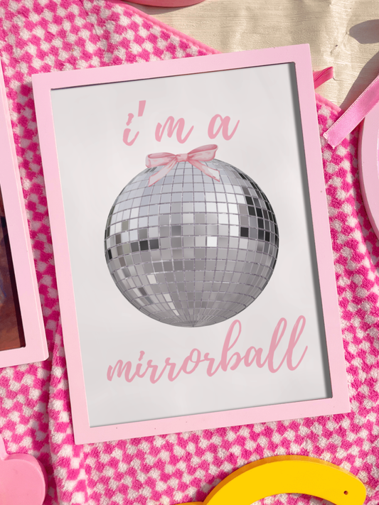 Mirrorball wall print