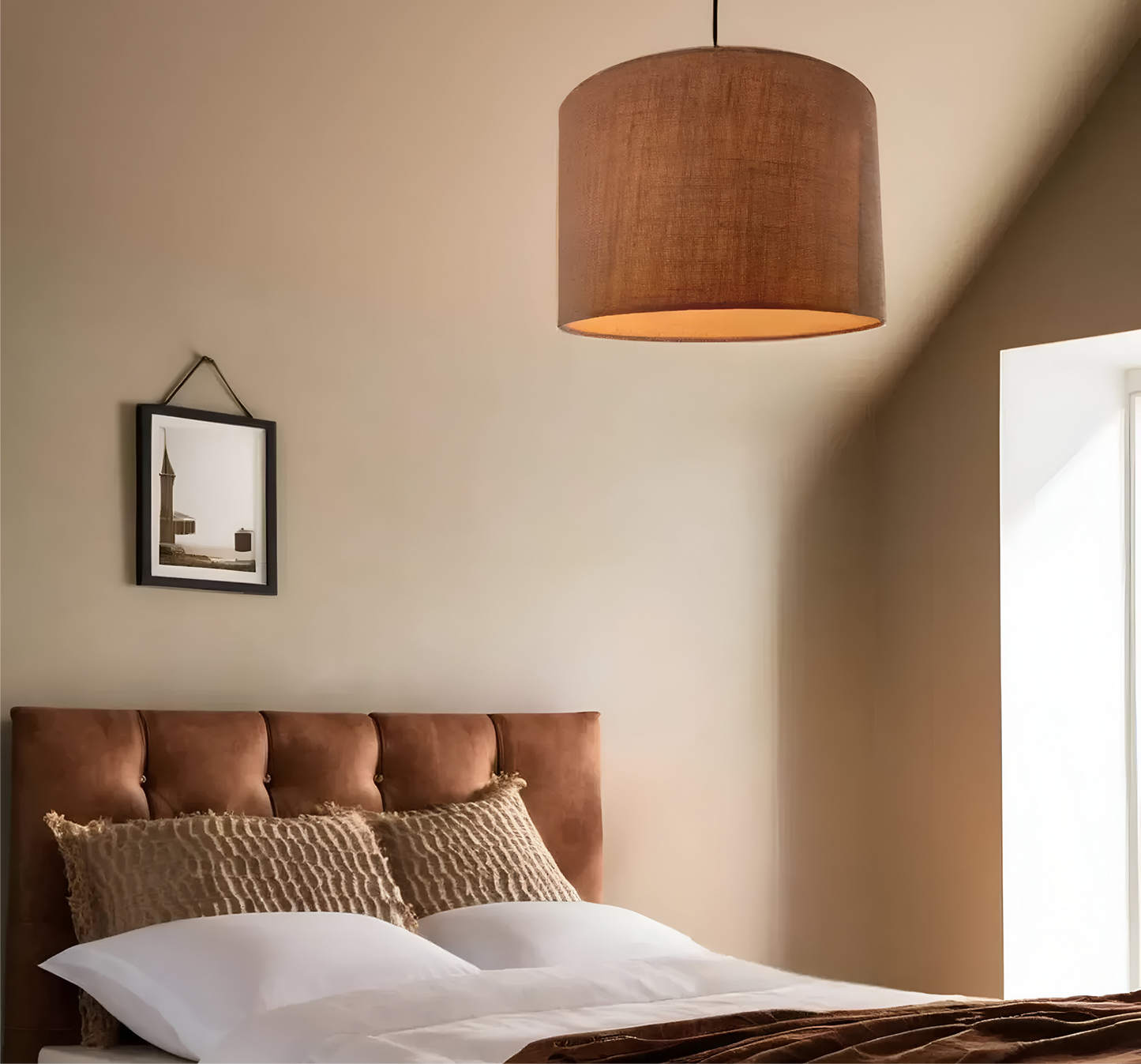 Jute Hanging Light