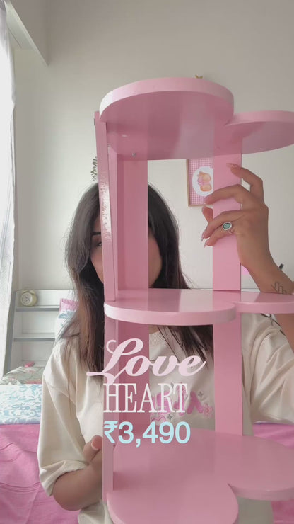 Love Heart Shelf Side Table