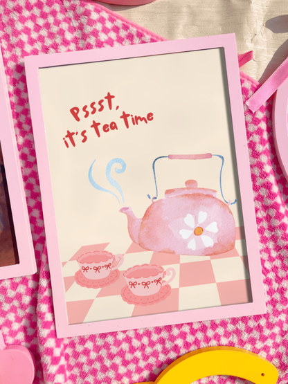 It's Tea time wall print