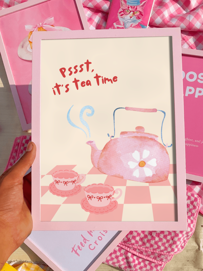 It's Tea time wall print
