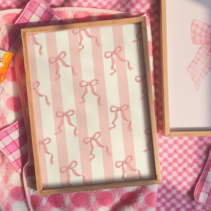 Sweet Pink Bow Frame