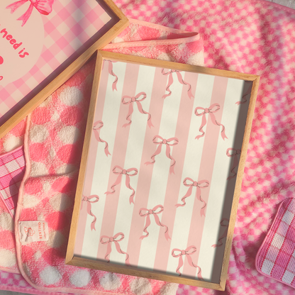 Sweet Pink Bow Frame