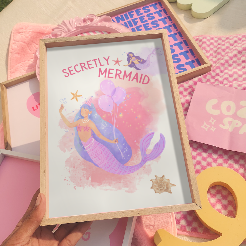 Secretly a Mermaid Print
