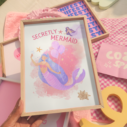 Secretly a Mermaid Print