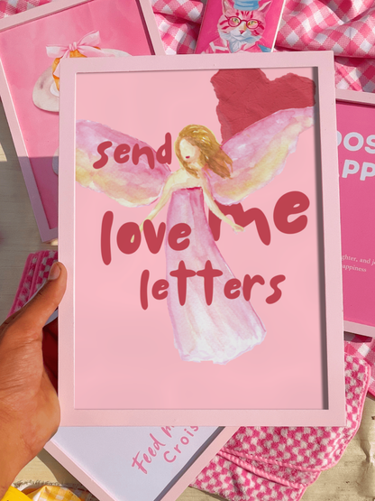 Send me love letters wall print