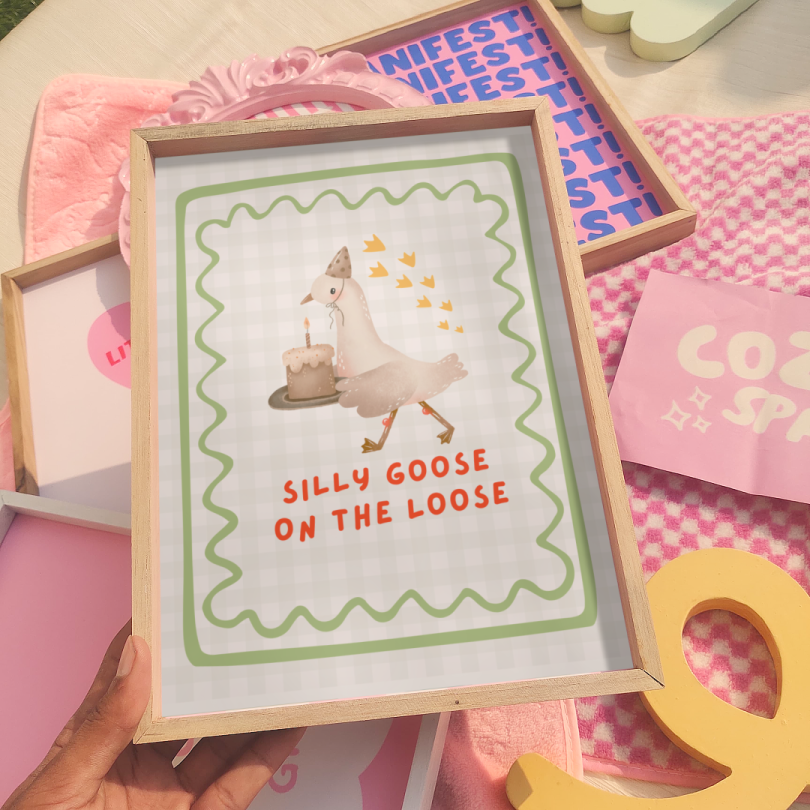 Silly Goose on a Loose Print