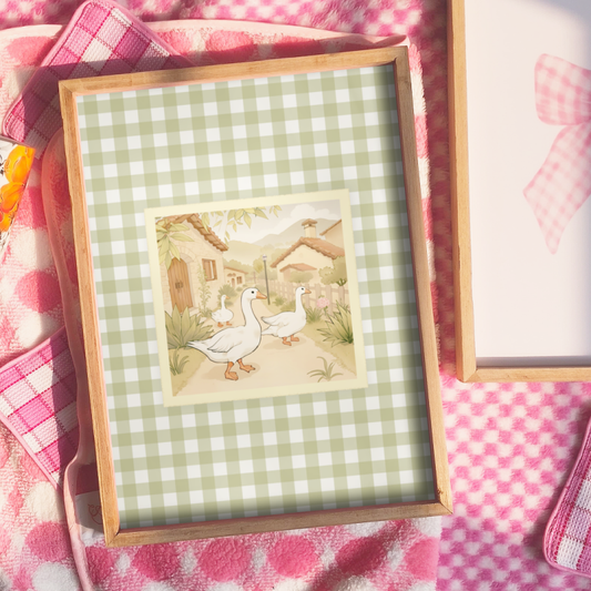 Cottage goose Wall Frame